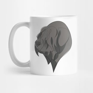 Black Russian Terrier - continuous line Mug